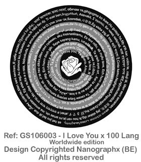 GS106003 - I Love You x 100 Lang-Worldwide Edition