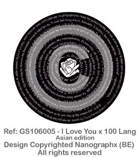 GS106005 - I Love You x 100 Lang-Asian Edition