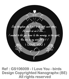 GS106009 - I Love You - birds